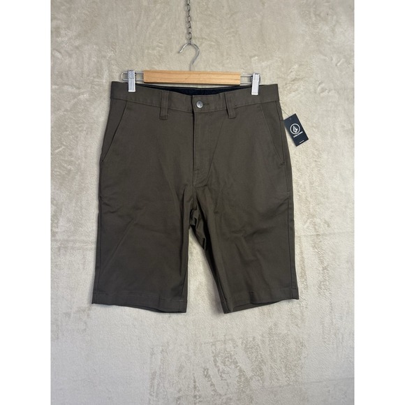 Volcom Other - NWT Volcom Shorts Mens 30 Brown VMonty Chino Skate 10"‎ Stretch Flat Front